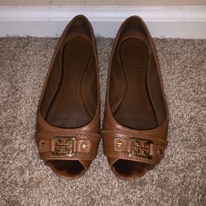 Tory Burch open toe ballet flats